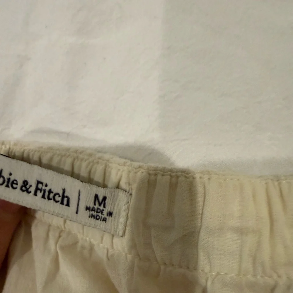 Abercrombie & Fitch Cream Linen Dress - Picture 5 of 6